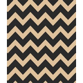 Gift Wrap (24"x100') BLACK CHEVRON/KRAFT